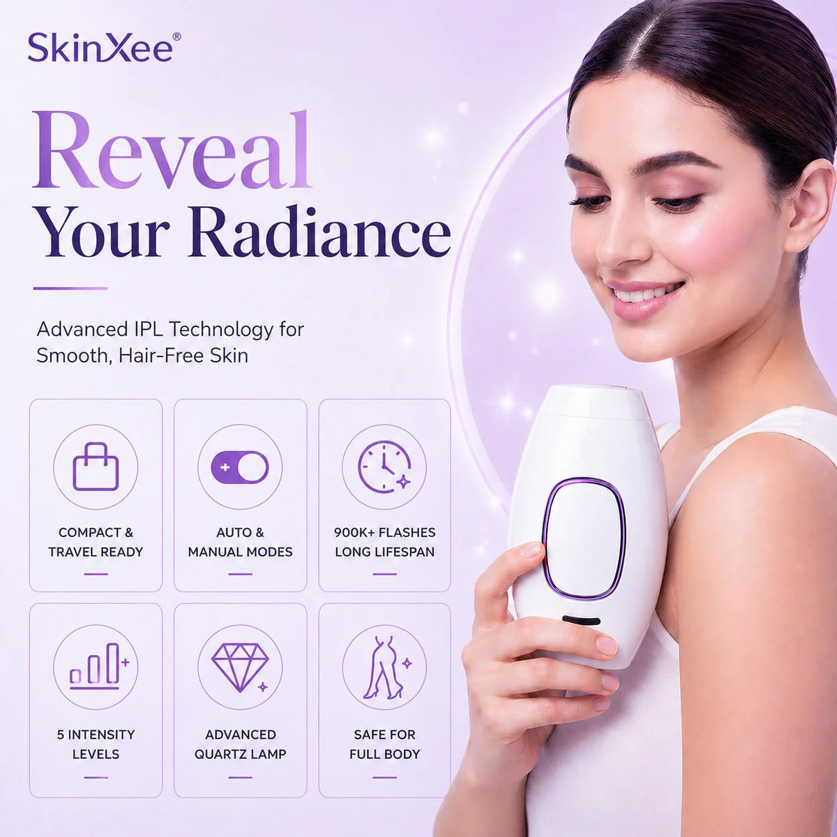 SkinXee Pocket Laser IPL Device