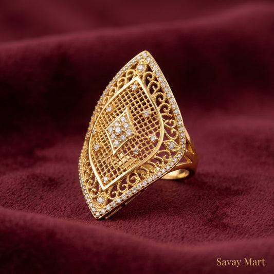 Gold Filigree Ring – Savay Mart