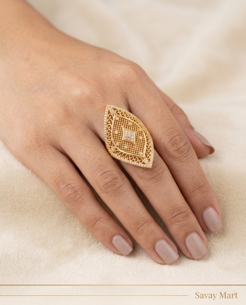 Gold Filigree Ring – Savay Mart