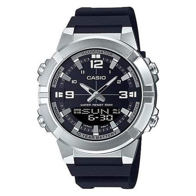 Casio AMW-870-1A – Stainless Steel Analog-Digital Watch
