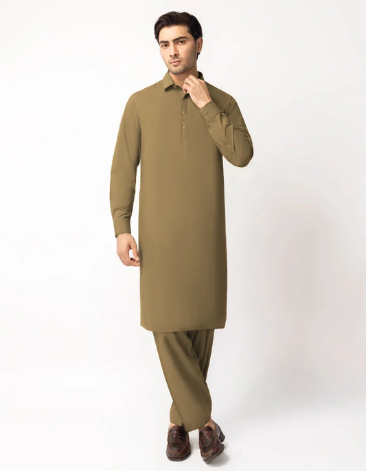 mustard unstitched fabric